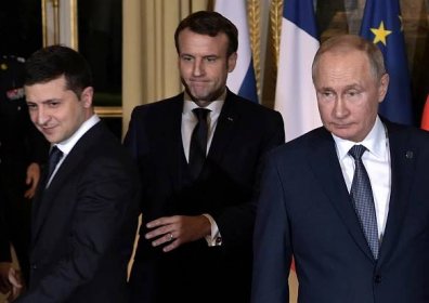 V Paříži se poprvé sešli Putin a Zelenskyj. Normandská čtyřka jedná o konfliktu na Ukrajině