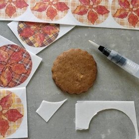 gingerbread cookie Poinsettia decoration