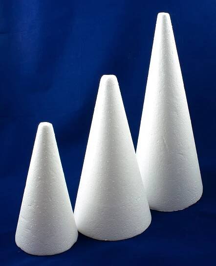 Polystyrenový kužel 26 cm