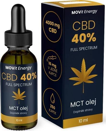 MOVit Energy CBD Full Spectrum MCT olej 40 % 4000 mg 10 ml