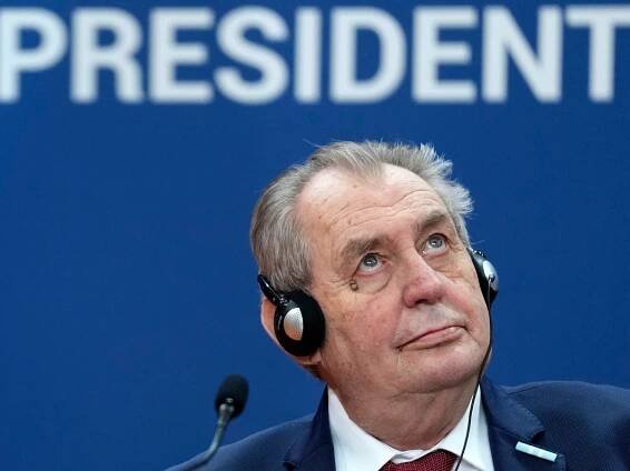 Former Czech President Milos Zeman released from a hospital after surgery for a blood clot