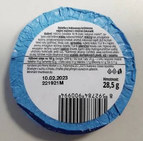 Podrobné informace o potravině Barborka mléčná s kokosovou příchutí 28,5g