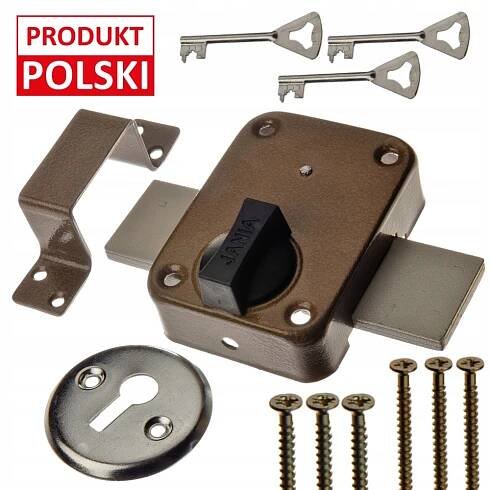 ZÁMEK GARÁŽOVÝ ZÁMEK PRO DVEŘE garážových vrat JANIA Z005 TYTAN T-3