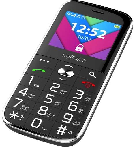 myPhone Halo C Senior s nabíjecím stojánkem černý, CZ