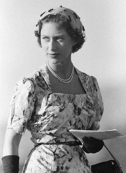 Princess Margaret attends Military Display at Up-Park Camp, Jamaica, at which Her Royal Highness inspected the Jamaica Regiment and took the Salute at the Trooping of the Colour, Monday 12th February 1955