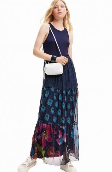 Desigual Letní šaty 'Dudas' – modrá