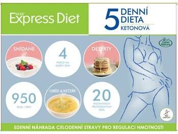 EXPRESS DIET 5denní proteinová dieta na hubnutí 20 jídel (Dietní polévky a hotová jídla) - Vícesložkové