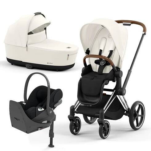CYBEX PRIAM 4.0 2024 SADA COMFORT 5V1 CHROME BROWN PODVOZEK + POTAH SEZENÍ + KORBA LUX + CLOUD T PLUS + BASE T - KOMBINACE S PŘÍSLUŠENSTVÍM - KOČÁRKY A PŘÍSLUŠENSTVÍ