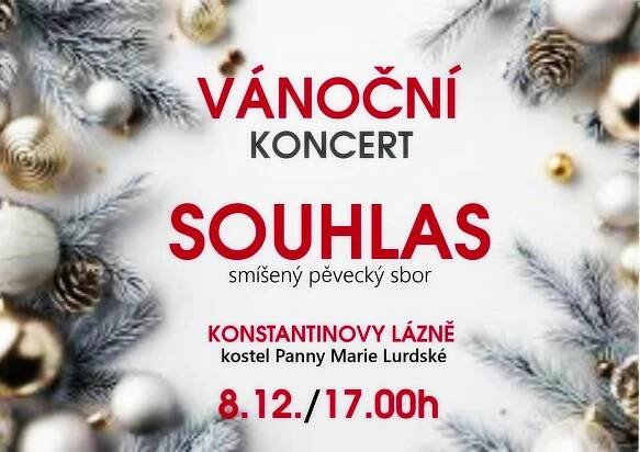 Vánoční koncert smíšeného akustického sboru SOUHLAS