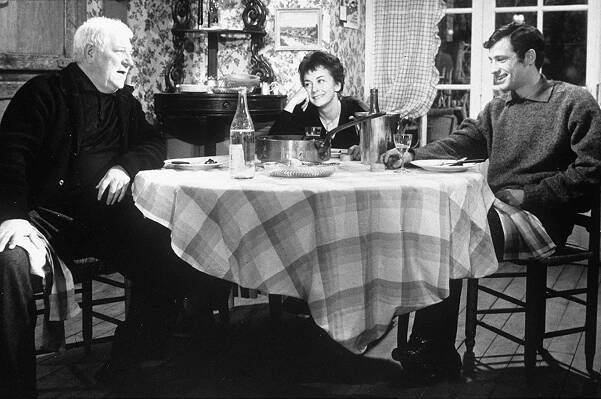 Opice v zimě - Z filmu - Jean Gabin, Suzanne Flon, Jean-Paul Belmondo