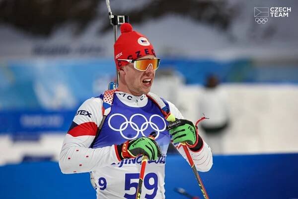 Michal Krčmář vybojoval v olympijském sprintu 16. příčku, Mikuláš Karlík 28. - Biatlon