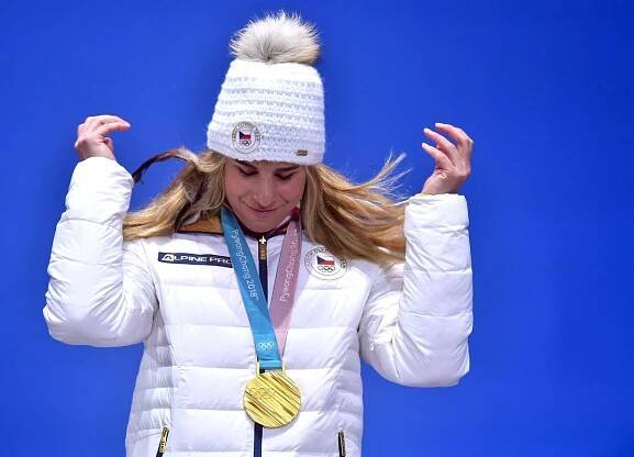 Ester Ledecká si užívá první chvíle s druhou zlatou medailí z olympiády