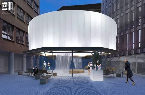 FOTO: Pohořelec ožije. Bývalé nevzhledné tržiště oživí architektonická instalace