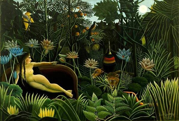 Henri Rousseau - forest woman