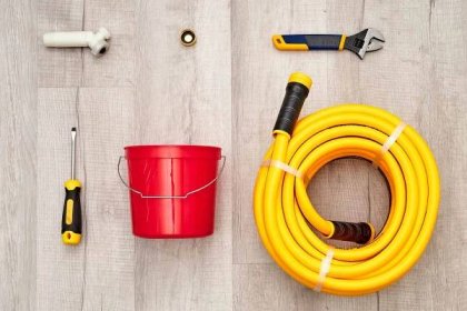 Materials and tools to drain a water heater