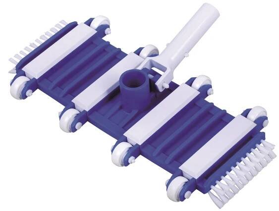 Bazénový vysavač dna - flexibilní s kolečky a bočními kartáči, na teleskopickou tyč, 2.8kg (311059)