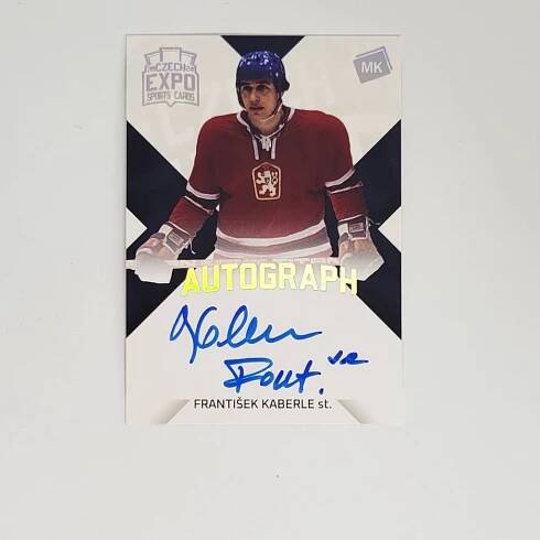 František Kaberle st. 2024 MK EXPO Kladno Autograph + certifikát AW | Hokejové kartičky | Hokejové album | Prodejna