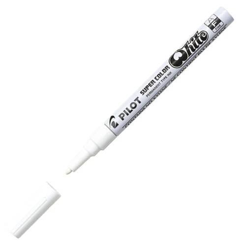 BÍLÝ olejový FIX F 1 mm PILOT MARKER permanentní PISAK voděodolný