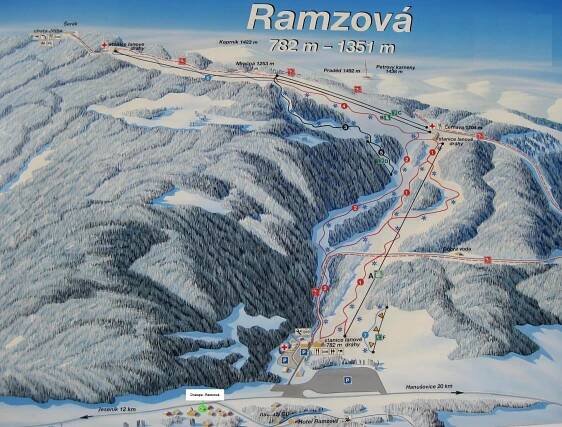 Sjezdovky Ramzová - pro zvětšení klikněte