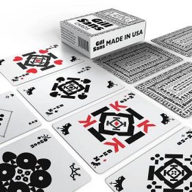 Gill Sans | Playing Cards laid out in a grid