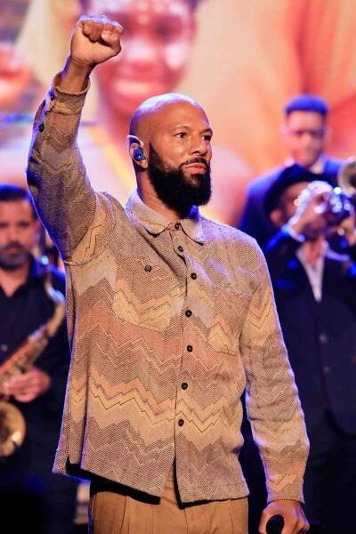 THE TONIGHT SHOW STARRING JIMMY FALLON -- Episode 1504 -- Pictured: Musical guest Common ft. Black Thought & Sean Kuti performs on Thursday, August 19, 2021 -