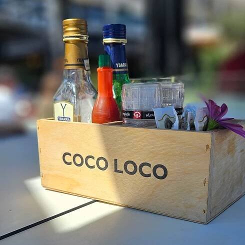 Table Setting, Coco Loco Beach, Playa del Albir, Costa Blanca.