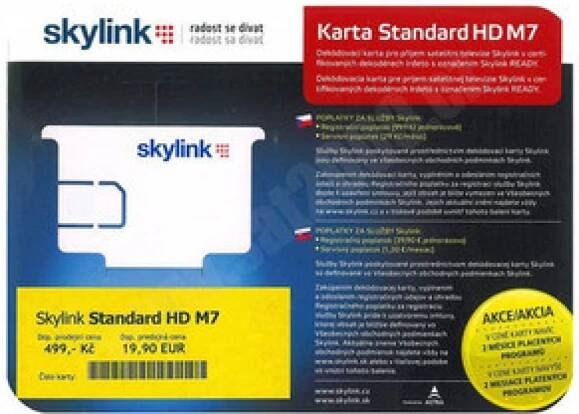 M7 karta IRDETO - ČR a SK programy na neomezenou dobu od 499 Kč - Heureka.cz