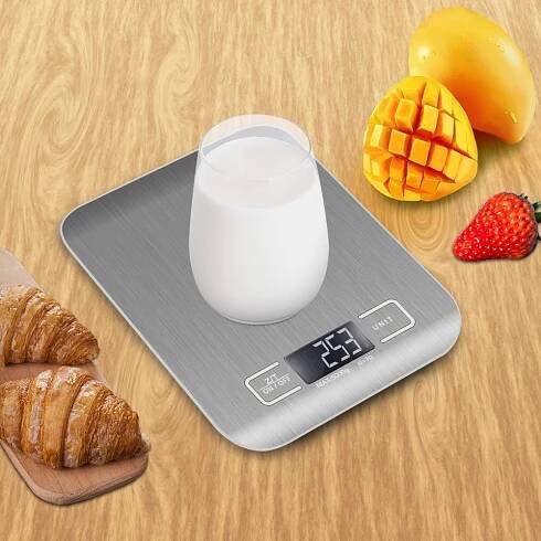 Kuchyňská digitální váha 11lb pro domácnost elektronická váha na pečení pečení 0,1g vysoce přesná