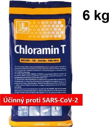Chloramin T práškový dezinfekční prostředek v PE kbelíku 6 kg