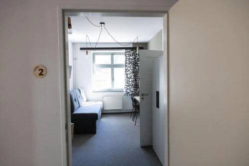 Postel nebo postele na pokoji v ubytování Hotel Spálov