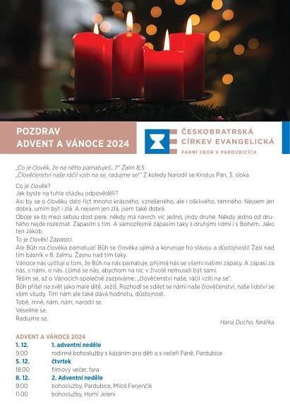 Adventní a vánoční setkání 2024