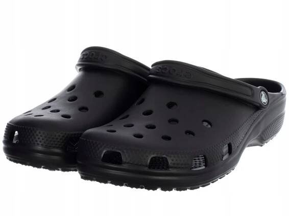 CROCS - PÁNSKE ŠĽAPKY - CLASSIC BLACK 10001-001 ľahké šľapky