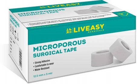 Liveasy Surgical Microporous Surgical Tape 12.5 Mm* 5mtr Single Pcs