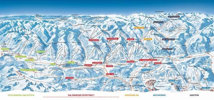 Ski Amadé - Lyžování, cykloturistika, inline skating, rafting Rakousko, Itálie