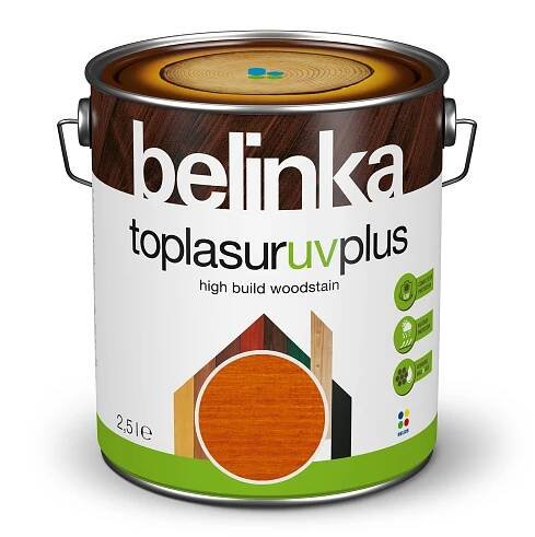 Belinka TOP lasur UV plus Silnovrstvá lazura mahagon; lesklá; 2,5 l