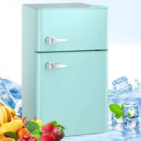 3 2 cu ft 4 litre   fridge mini fridge with freezer fridge with adjustable thermostat   x 19 w x 33 5 h   for dorm apartment office kitchen Product details 0