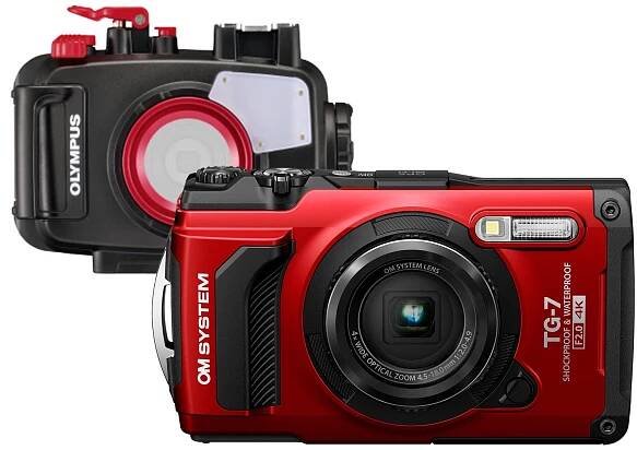 Olympus Om System TG-7 červený + PT-059