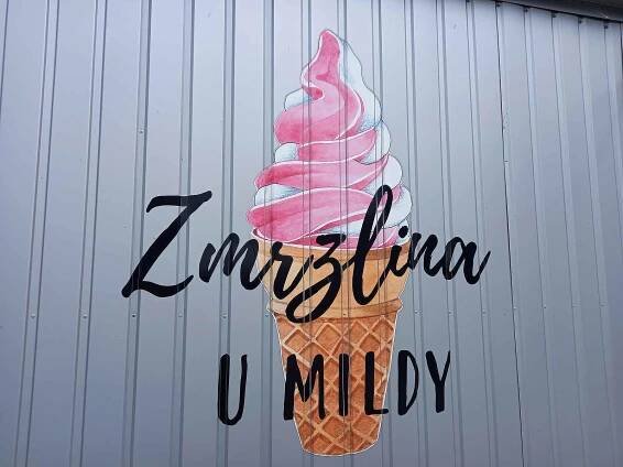 Zmrzlina U Mildy v Křenovech.
