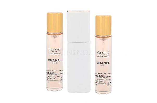 Chanel Coco Mademoiselle 3x 20 ml Toaletní voda pro ženy Twist and Spray 20 ml tester