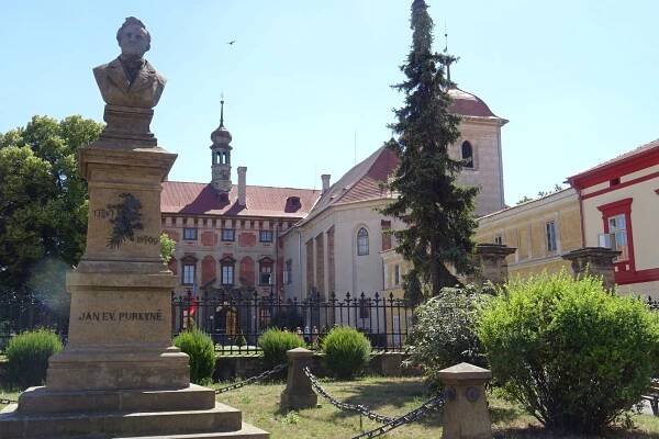 Fotografie - Pomník J. E. Purkyně - Libochovice - 31.07.2020