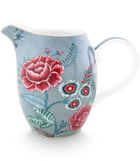 Pip Studio Flower Festival džbán 950ml , modrý
