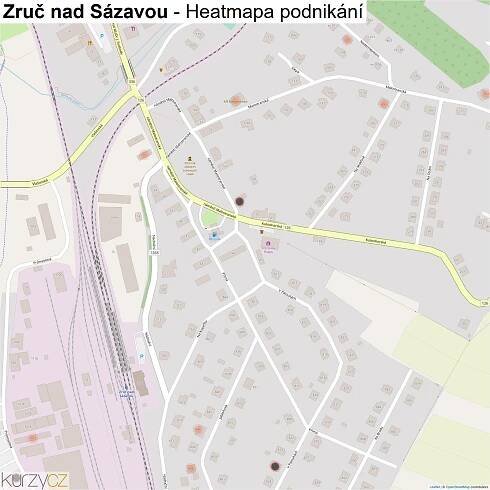 Zruč nad Sázavou - mapy | Kurzy.cz