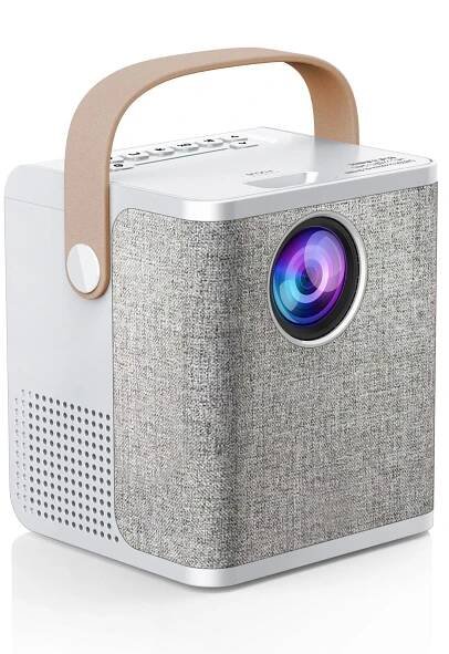 LD01 Přenosný LCD LED projektor Android 7.1 Domácí kino 2,4G/5G dvoupásmové WiFi BT4.0 Wireless
