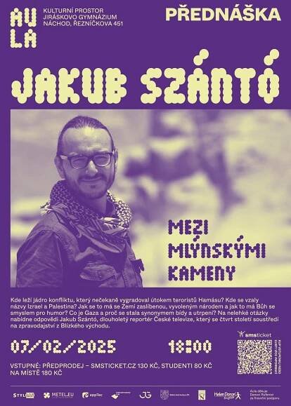 Kulturní prostor AULA: Jakub Szántó - Mezi mlýnskými kameny – vstupenky