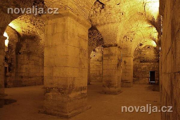 Podzemí Diokleciánova paláce, Split, Chorvatsko