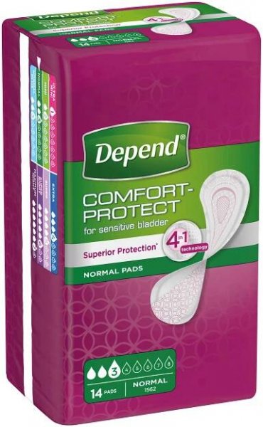 Depend Pads Normal inkontinenční vložky ženy 14ks | Alphega.cz