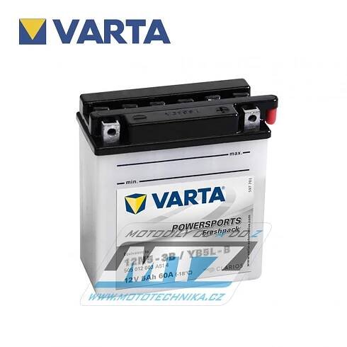 Baterie (akumulátor motocyklový) Varta Powersports Freshpack YB5L-B (12V-5Ah) | MTZ Mototechnika motodíly