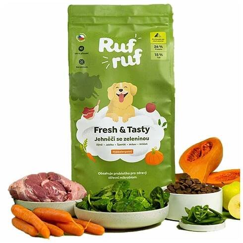 Rufruf Fresh & Tasty Granule Jehněčí se zeleninou a probiotiky 6 kg - DOGG