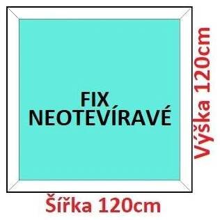Fixní Plastové okno 40x75 cm, FIX neotevíravé, Soft