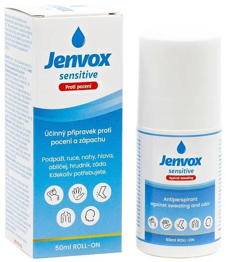 Jenvox Sensitive proti pocení a zápachu roll-on 50 ml